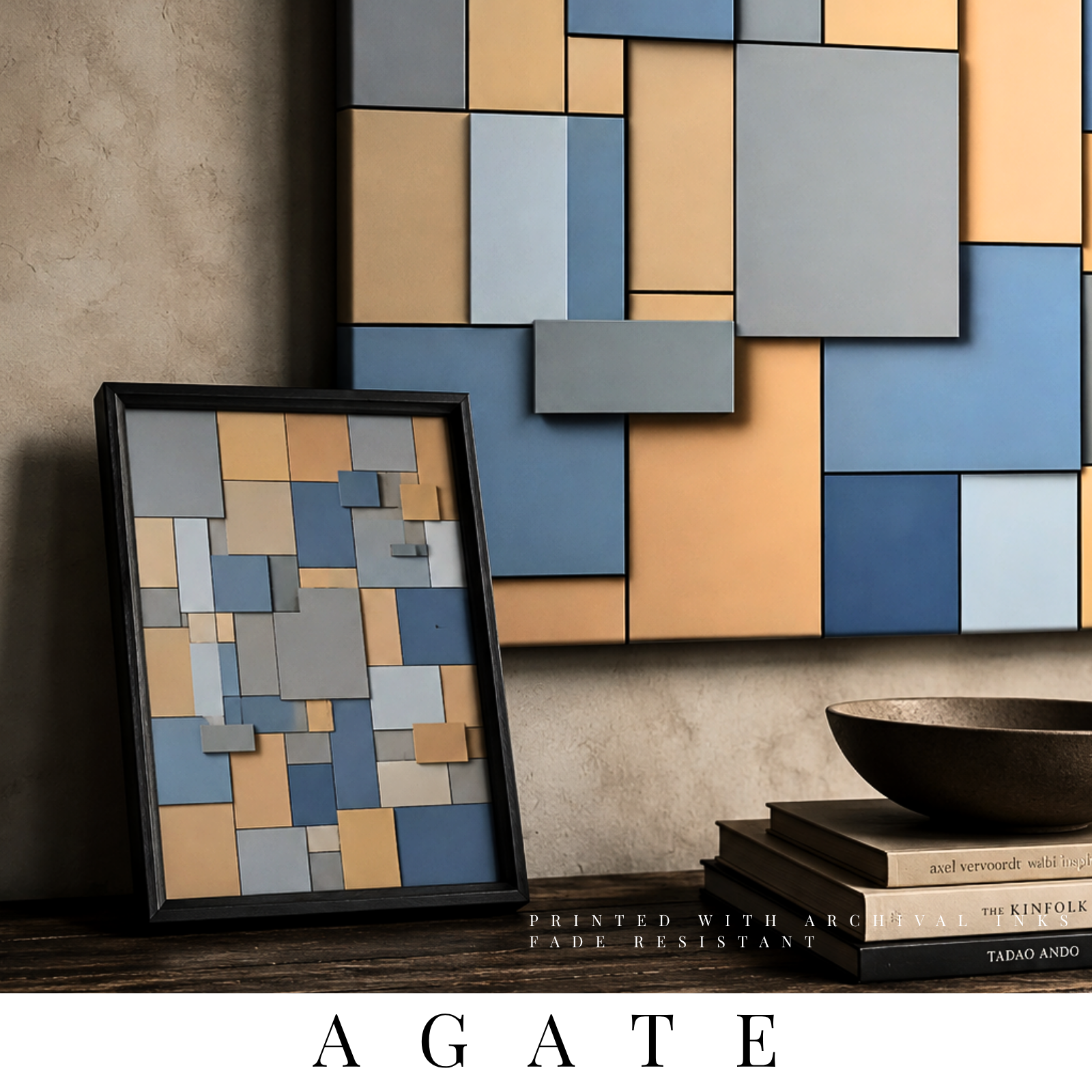 The-Agate-Collection-Wall-Art-by-MB-Canvas MB Canvas premium abstract wall art vibrant vivid colors Fade resistant ink by MB Canvas