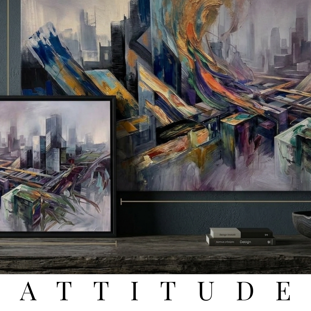 The-Attitude-Collection-Wall-Art-by-MB-Canvas MB Canvas premium abstract wall art vibrant vivid colors Fade resistant ink by MB Canvas