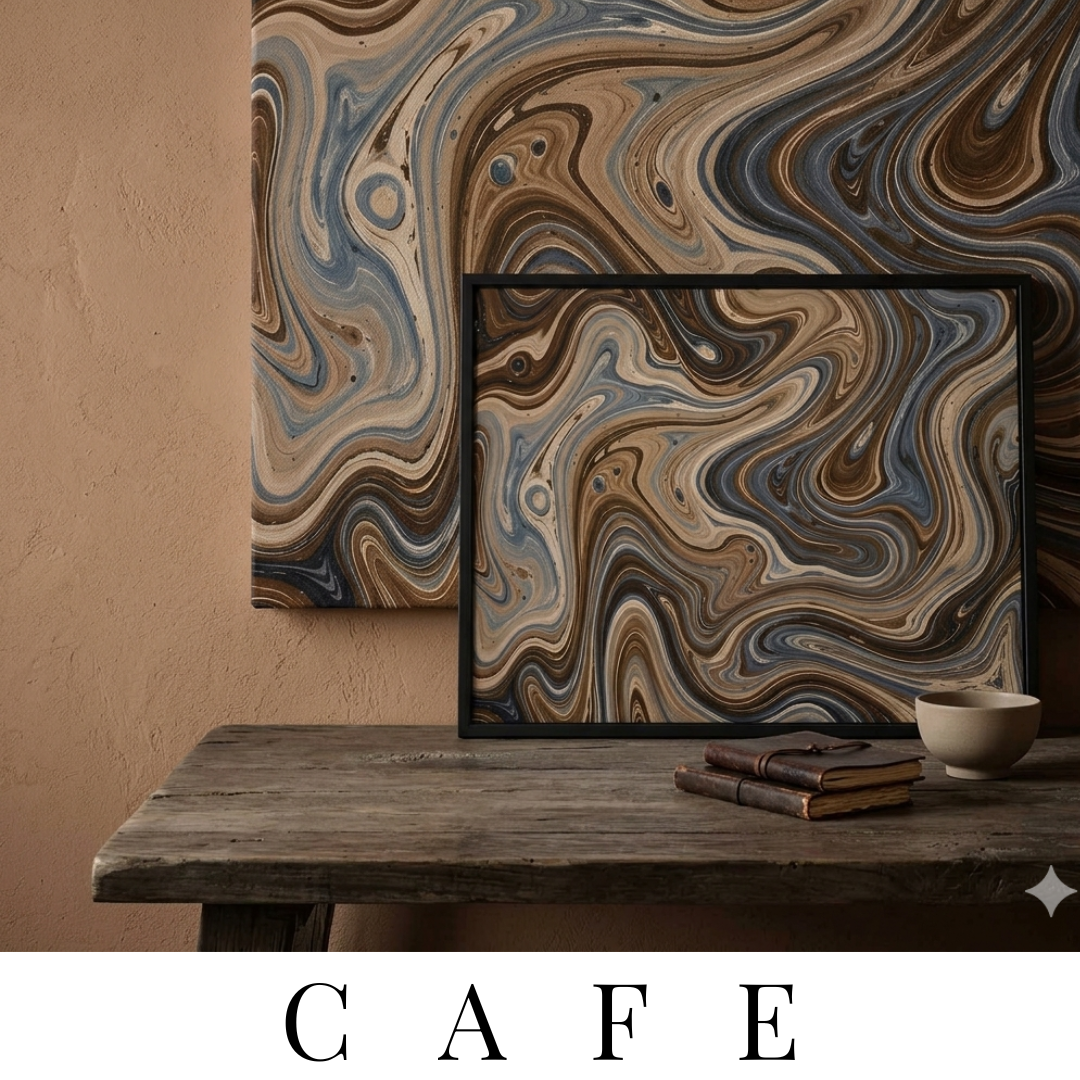 The "Cafe Mocha" Collection | Wall Art by MB Canvas MB Canvas premium abstract wall art vibrant vivid colors Fade resistant ink by MB Canvas