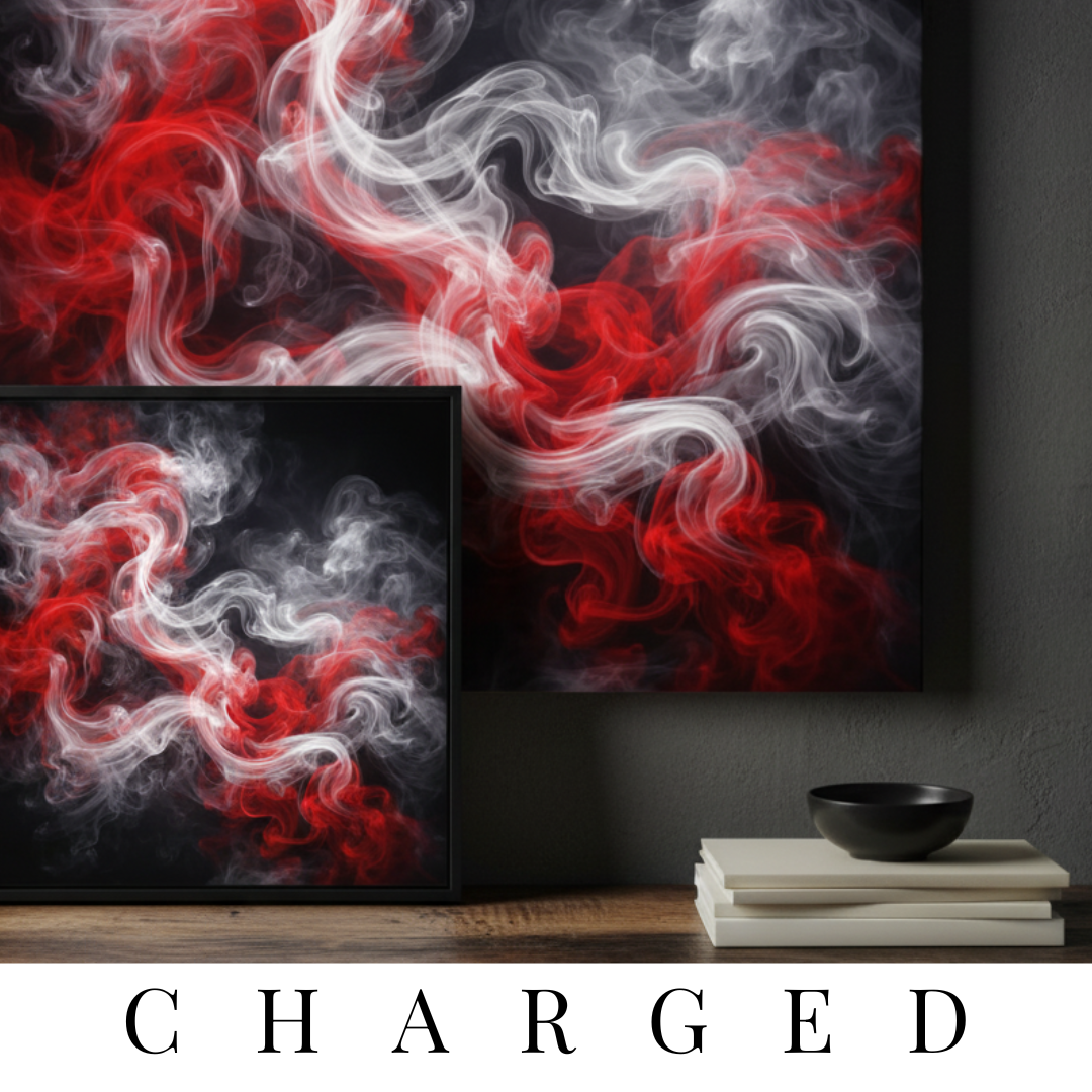 The "Charged" Collection | Abstract Wall Art by MB Canvas MB Canvas premium abstract wall art vibrant vivid colors Fade resistant ink by MB Canvas