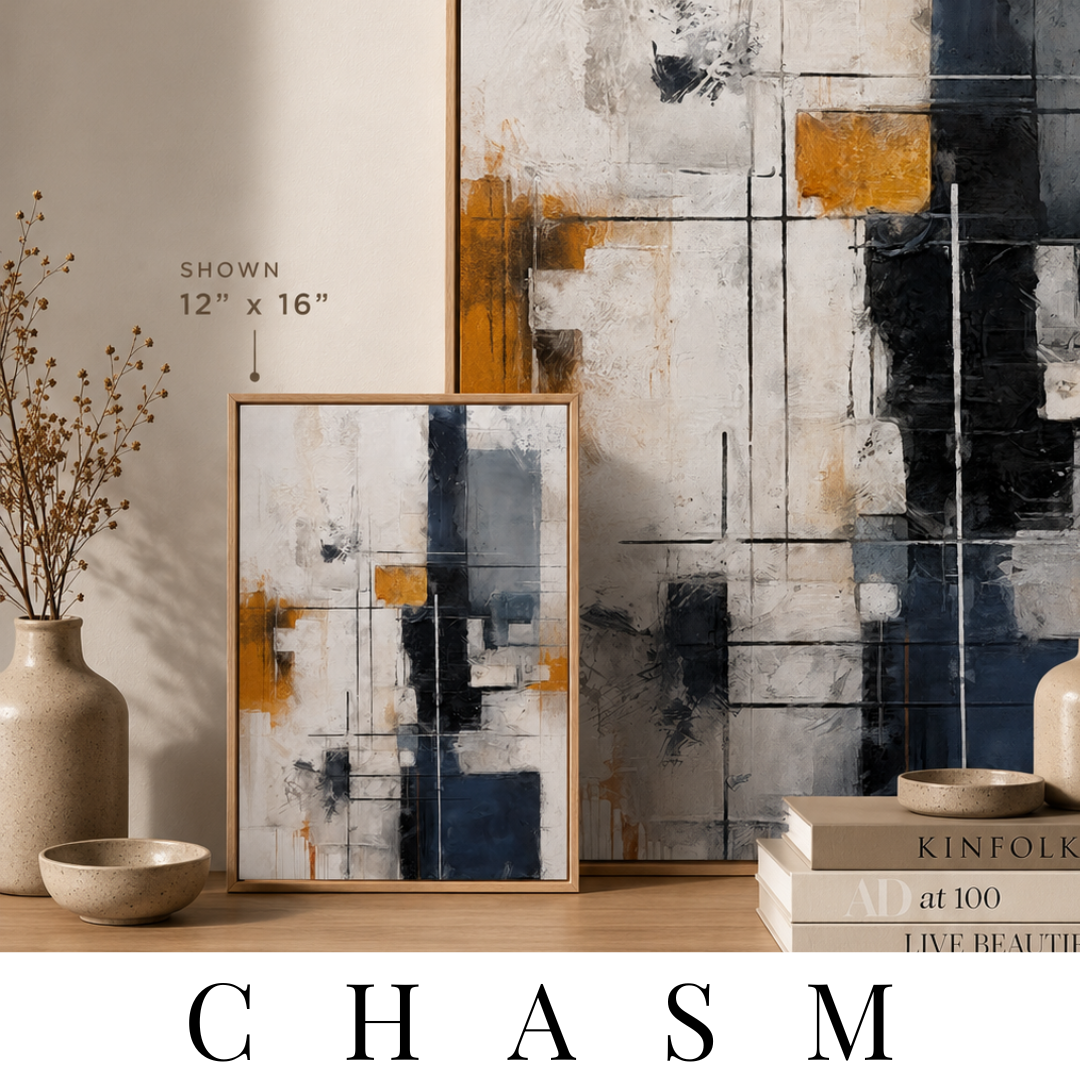 The "Chasm" Collection | Abstract Wall Art by MB Canvas MB Canvas premium abstract wall art vibrant vivid colors Fade resistant ink by MB Canvas
