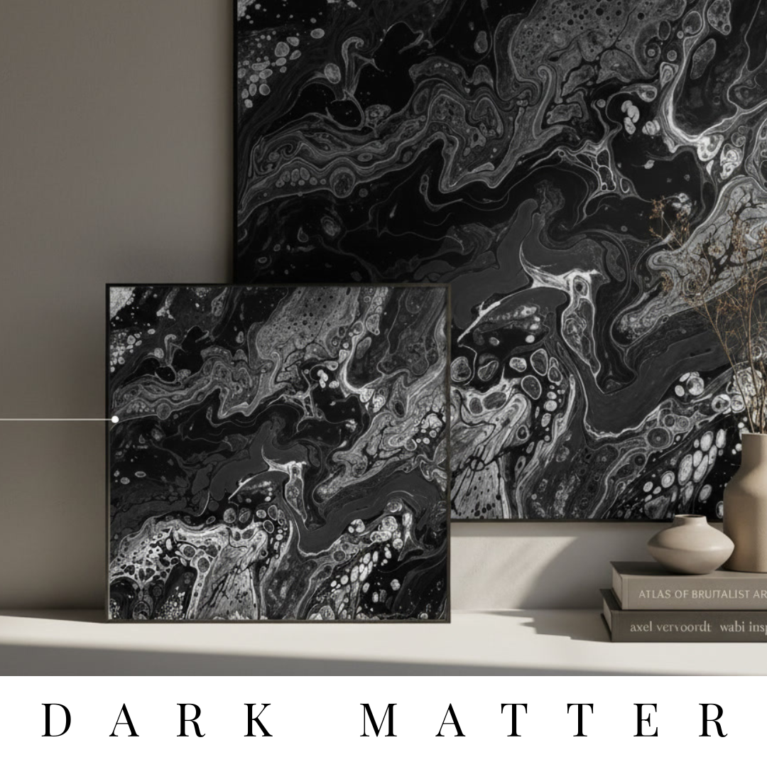 The "Dark Matter" Collection | Wall Art by MB Canvas MB Canvas premium abstract wall art vibrant vivid colors Fade resistant ink by MB Canvas