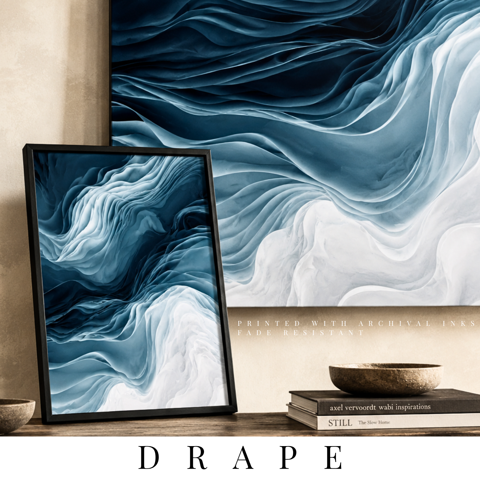 The "Drape" Collection | Wall Art by MB Canvas