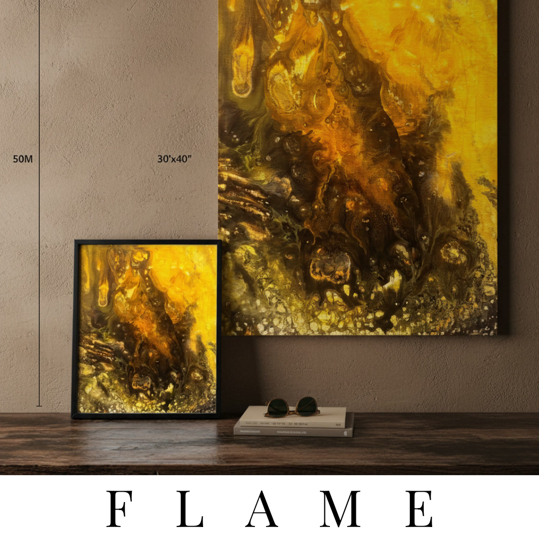 The "Flame" Collection | Wall Art by MB Canvas MB Canvas premium abstract wall art vibrant vivid colors Fade resistant ink by MB Canvas