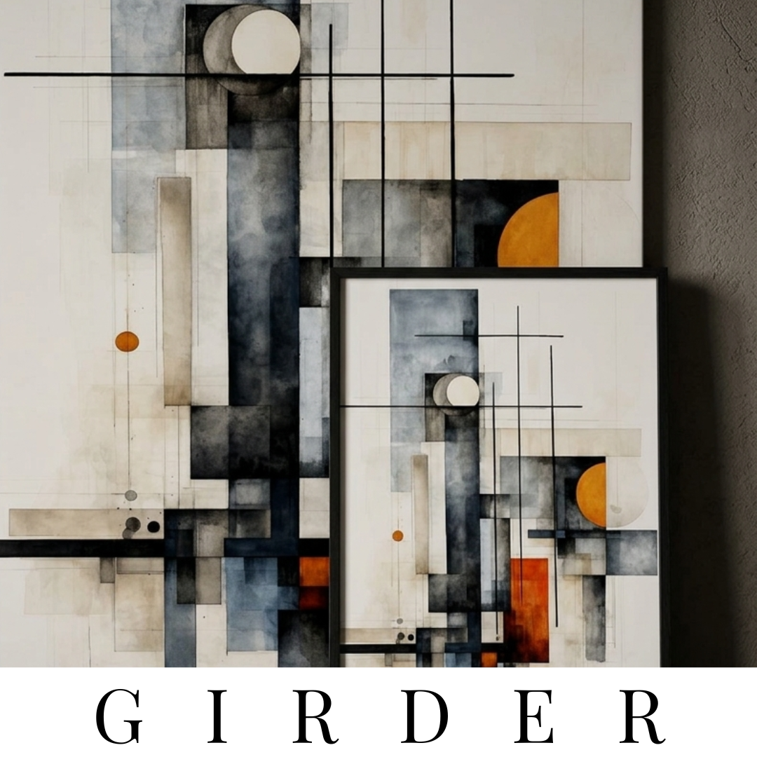The-Girder-Collection MB Canvas premium abstract wall art vibrant vivid colors Fade resistant ink by MB Canvas