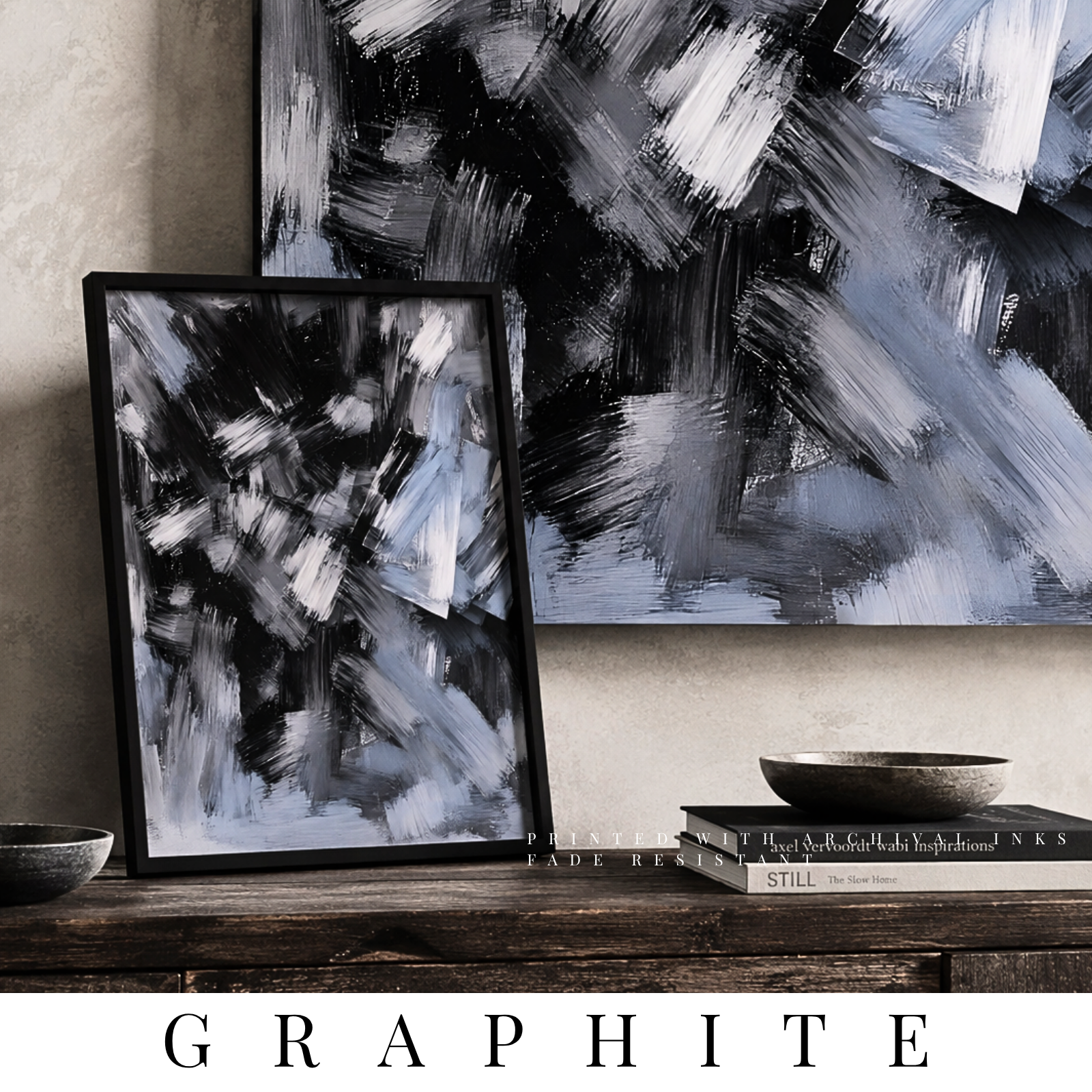 The "Graphite" Collection | Wall Art by MB Canvas