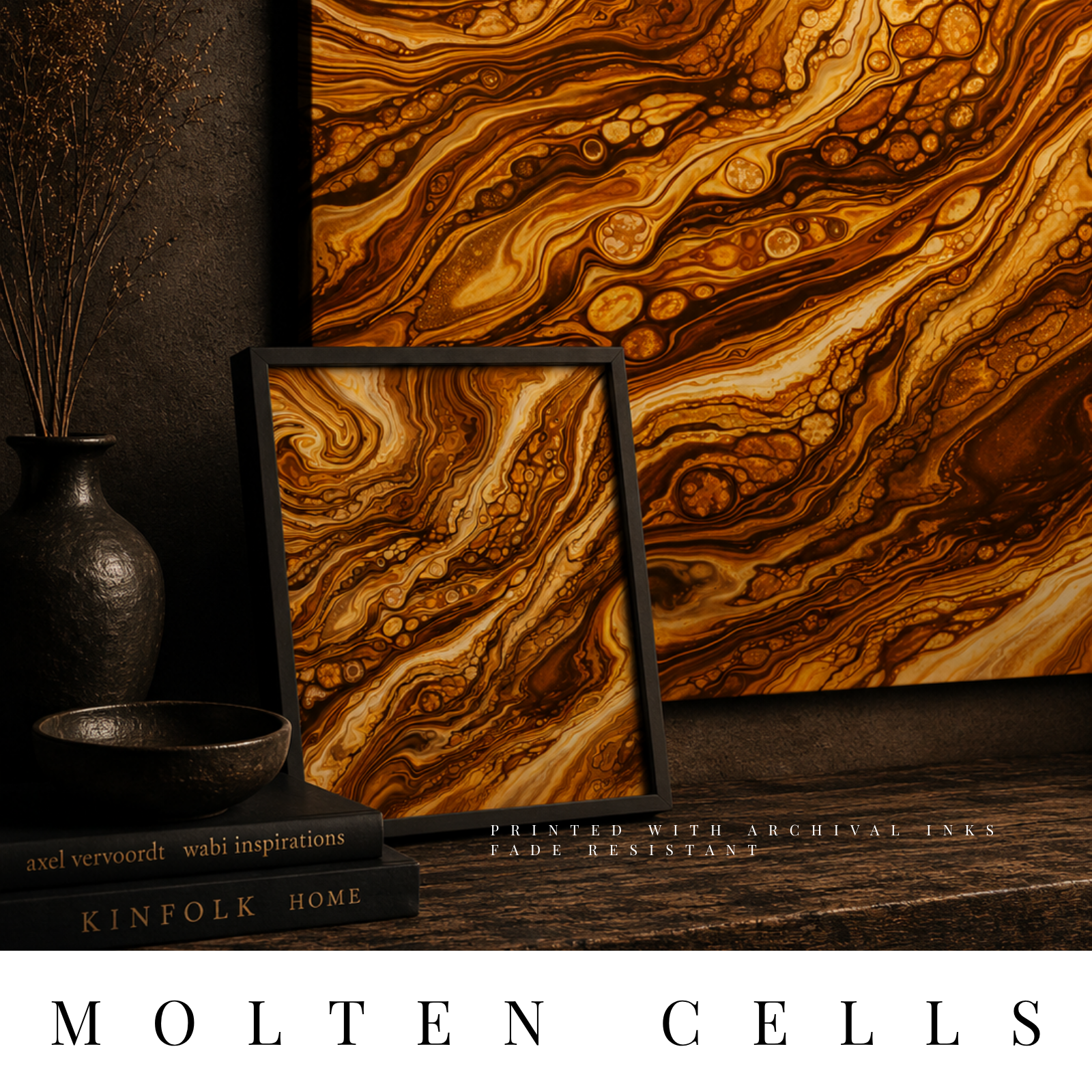 The-Molten-Cells-Collection-Wall-Art-by-MB-Canvas MB Canvas premium abstract wall art vibrant vivid colors Fade resistant ink by MB Canvas