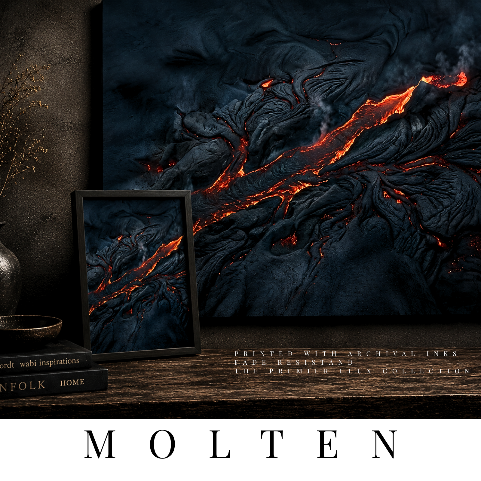 The-Molten-Collection-Wall-Art-by-MB-Canvas MB Canvas premium abstract wall art vibrant vivid colors Fade resistant ink by MB Canvas