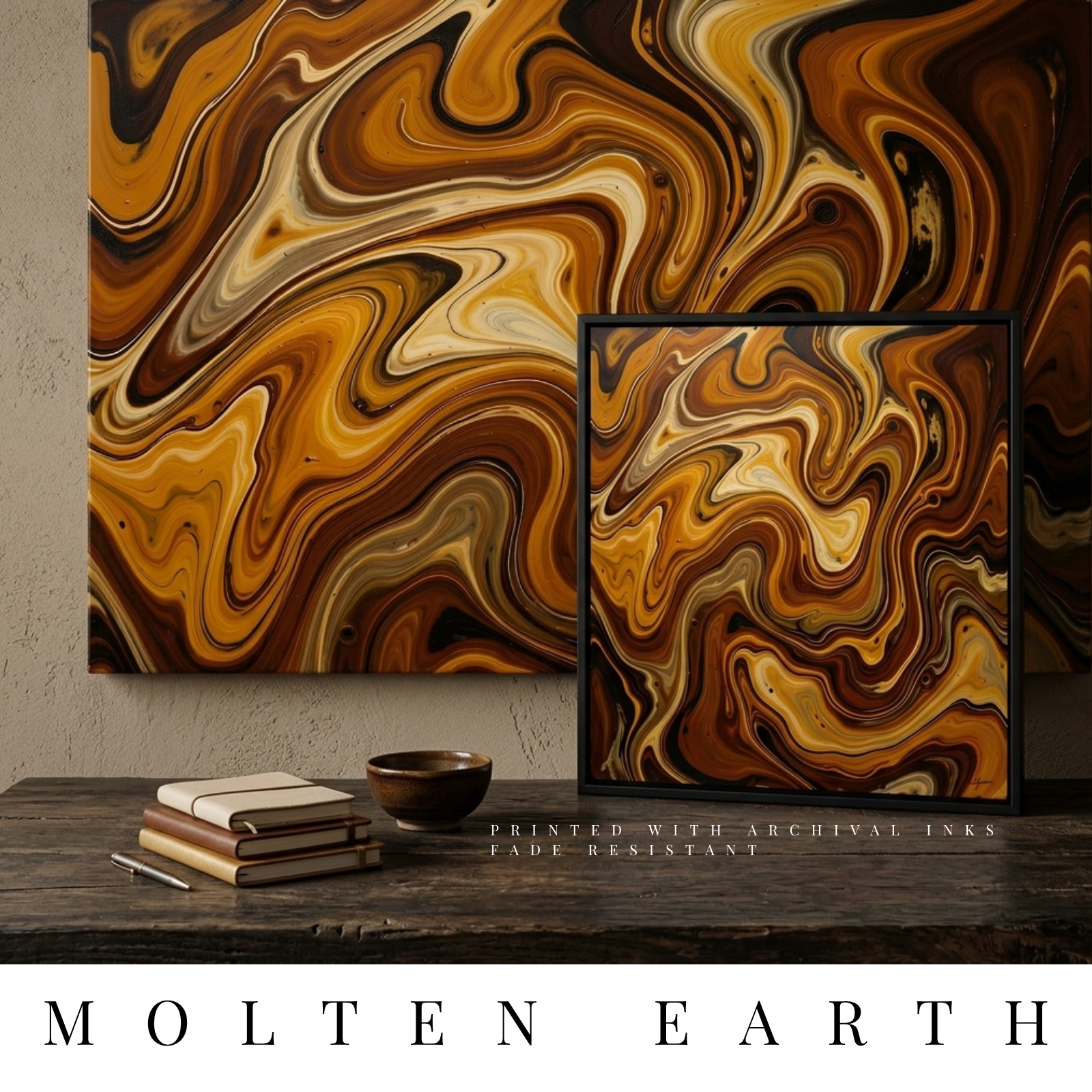 The-Molten-Earth-Collection-Wall-Art-by-MB-Canvas MB Canvas premium abstract wall art vibrant vivid colors Fade resistant ink by MB Canvas