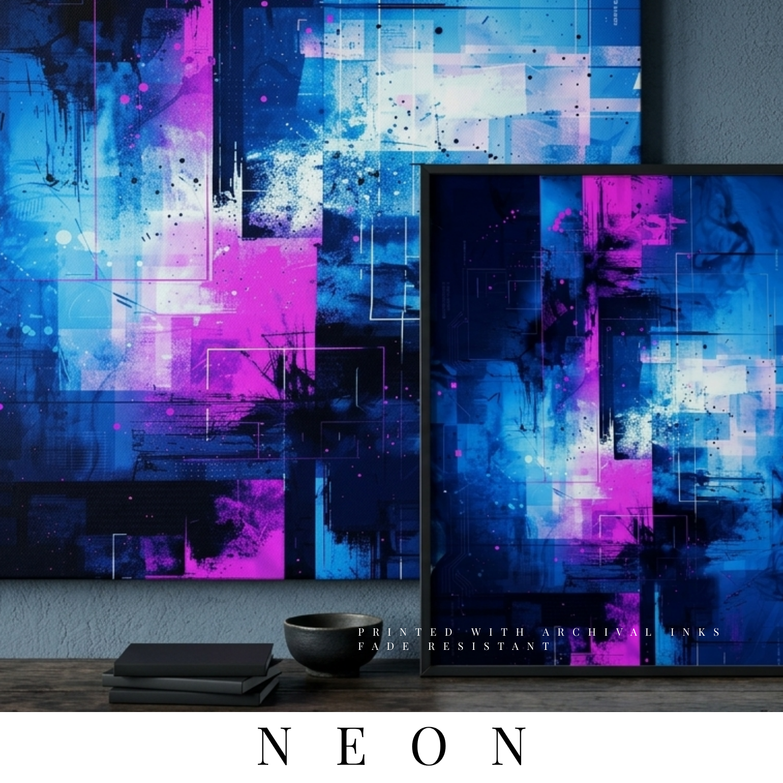 The "Neon" Collection | Wall Art by MB Canvas