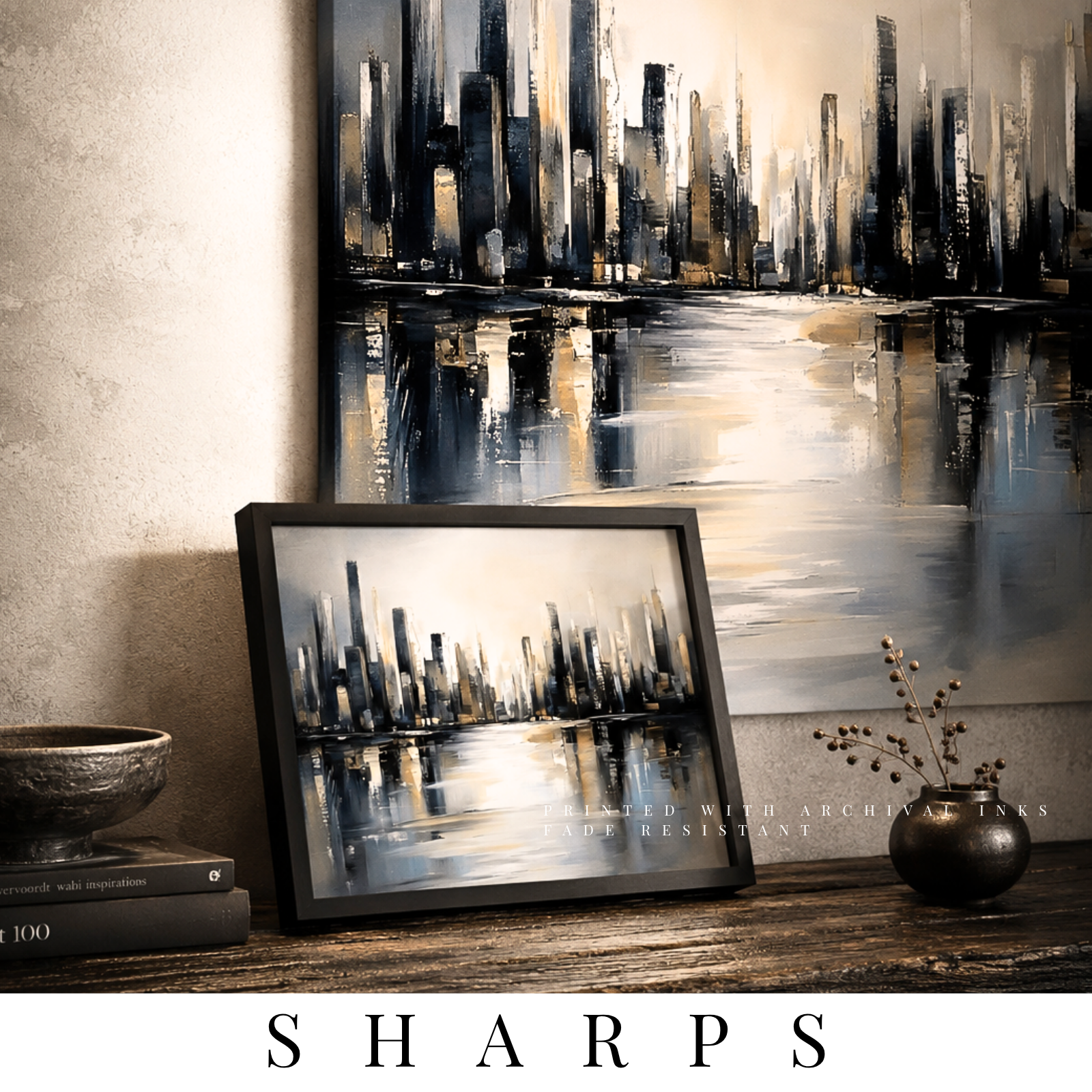 The-Sharp-Collection MB Canvas premium abstract wall art vibrant vivid colors Fade resistant ink by MB Canvas