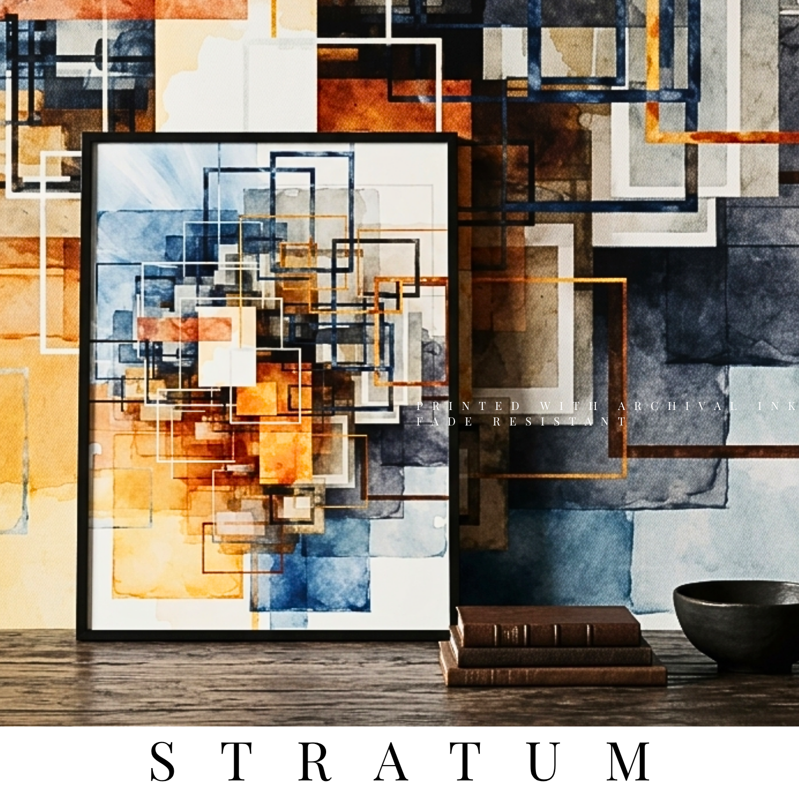 The-Stratum-Collection MB Canvas premium abstract wall art vibrant vivid colors Fade resistant ink by MB Canvas