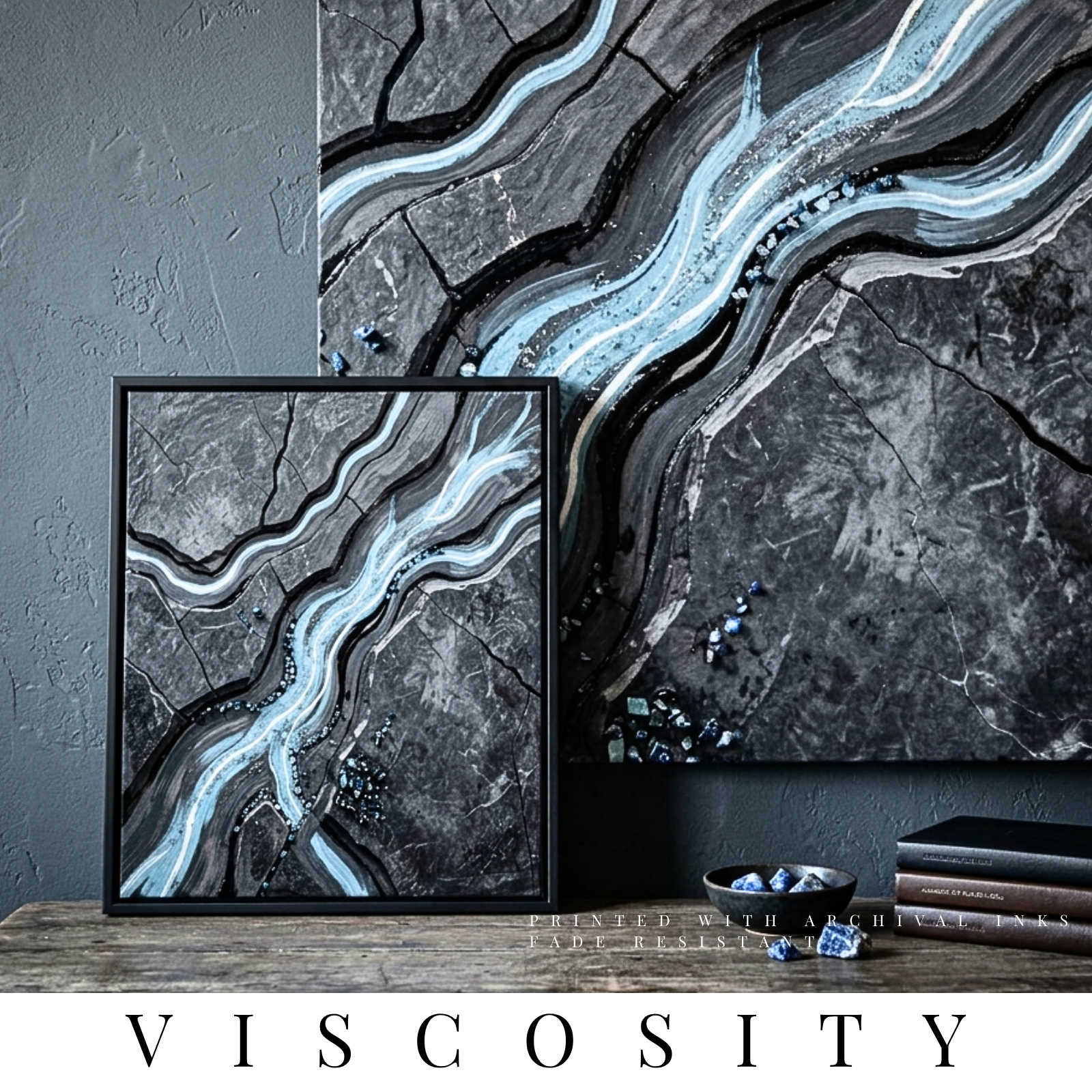 The-Viscosity-Collection MB Canvas premium abstract wall art vibrant vivid colors Fade resistant ink by MB Canvas