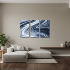 Vortex bundle triptych 4 3-panel signature shown in product view in 12 x 24 inch universal size