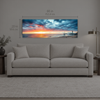 AFTERGLOW 109 | Canvas — size reference, 60 W × 20 H inches — B Quiet