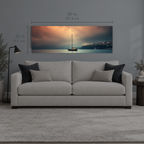 AFTERGLOW 152 | Canvas — size reference, 60 W × 20 H inches — B Quiet