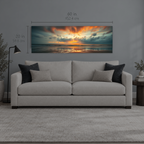 AFTERGLOW 157 | Canvas — size reference, 60 W × 20 H inches — B Quiet