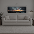 AFTERGLOW 168 | Canvas — size reference, 60 W × 20 H inches — B Quiet
