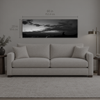 AFTERLIGHT 027 | Canvas — size reference, 60 W × 20 H inches — B Quiet