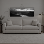 AFTERLIGHT 047 | Canvas — size reference, 60 W × 20 H inches — B Quiet
