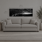 AFTERLIGHT 057 | Canvas — size reference, 60 W × 20 H inches — B Quiet