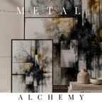 Alchemy metal print shown in product view in 8 x 10 inch universal size