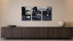 ALDWICH unframed Canvas Triax I–III at 12 by 18 inches per panel