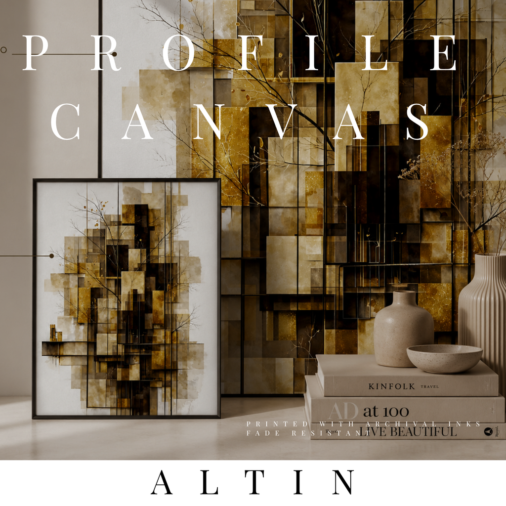 Altin thin canvas print shown in product view in 11 x 14 inch universal size