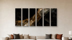 ASHLAR 001 HEXAD 16x48 accurately scaled living-room mockup