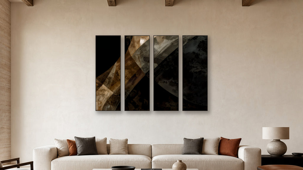 ASHLAR 001 TETRAD 20x60 accurately scaled living-room mockup
