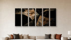 ASHLAR 114 HEXAD 16x48 accurately scaled living-room mockup