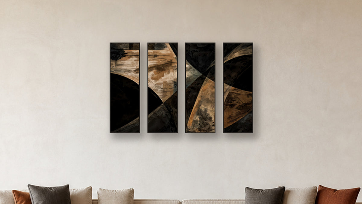 ASHLAR 114 TETRAD 12x36 accurately scaled living-room mockup