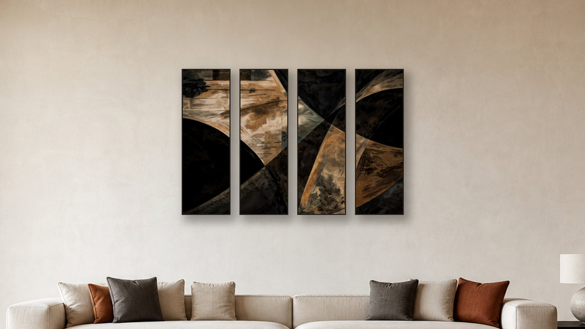ASHLAR 114 TETRAD 16x48 accurately scaled living-room mockup