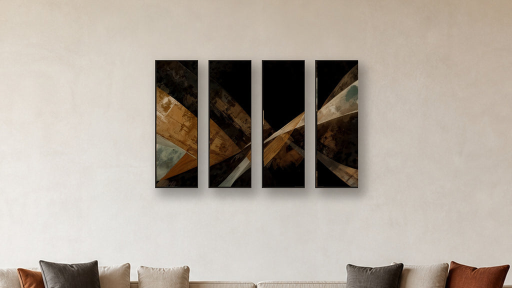 ASHLAR 201 TETRAD II–V 12x36 accurately scaled living-room mockup