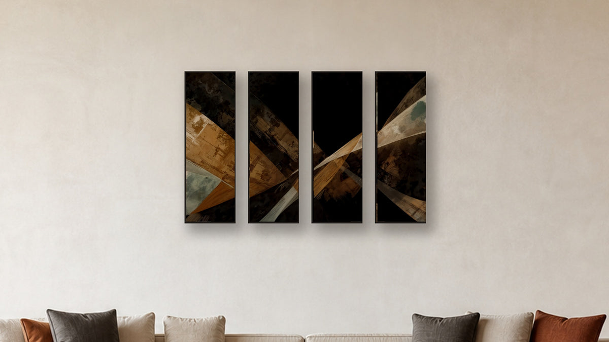ASHLAR 201 TETRAD II–V 12x36 accurately scaled living-room mockup