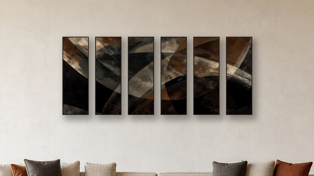 ASHLAR 377 HEXAD 12x36 accurately scaled living-room mockup