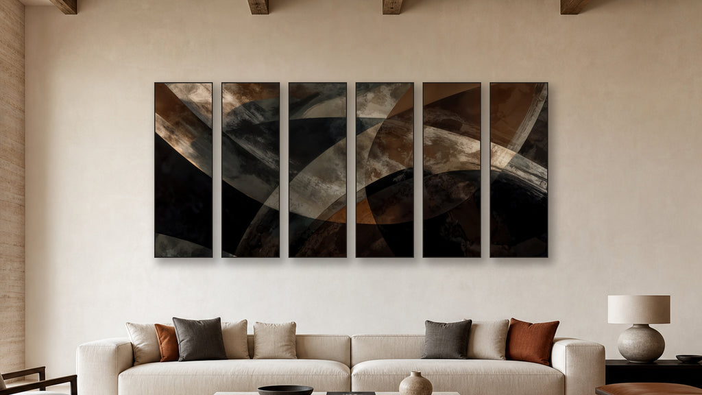 ASHLAR 377 HEXAD 20x60 accurately scaled living-room mockup