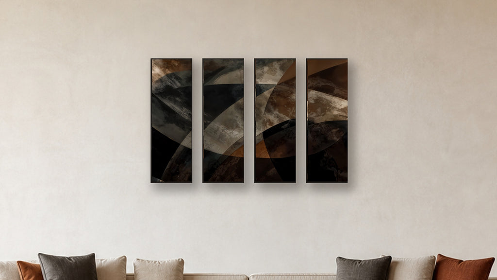 ASHLAR 377 TETRAD II–V 12x36 accurately scaled living-room mockup