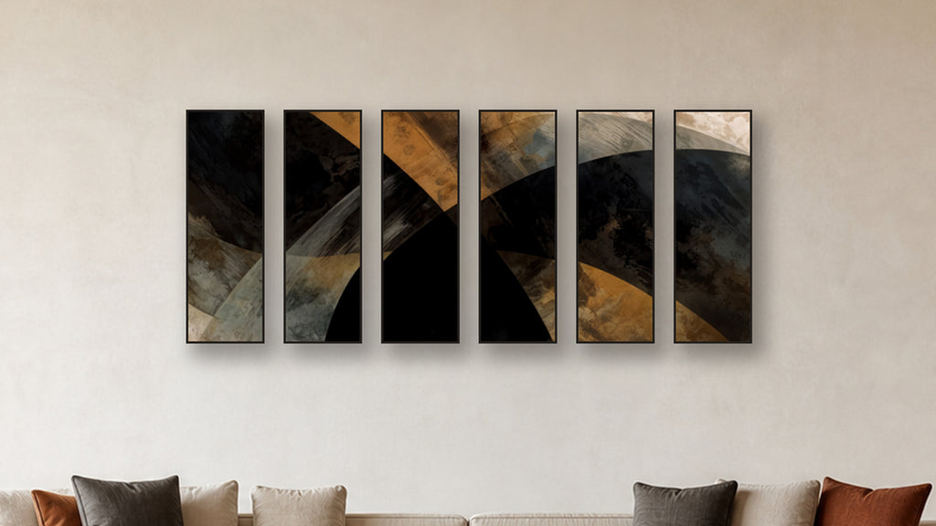 ASHLAR 450 HEXAD 12x36 accurately scaled living-room mockup