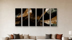 ASHLAR 565 HEXAD 16x48 accurately scaled living-room mockup