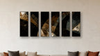 ASHLAR 633 HEXAD 12x36 accurately scaled living-room mockup