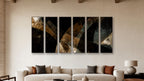 ASHLAR 633 HEXAD 20x60 accurately scaled living-room mockup