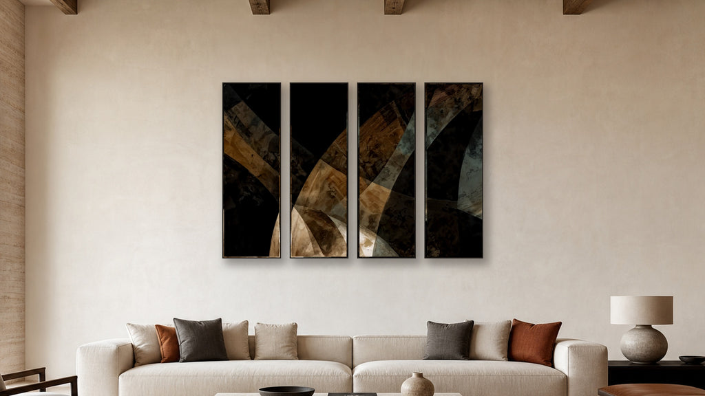 ASHLAR 633 TETRAD II–V 20x60 accurately scaled living-room mockup