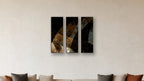 ASHLAR 633 TRIPTYCH III–V 12x36 accurately scaled living-room mockup