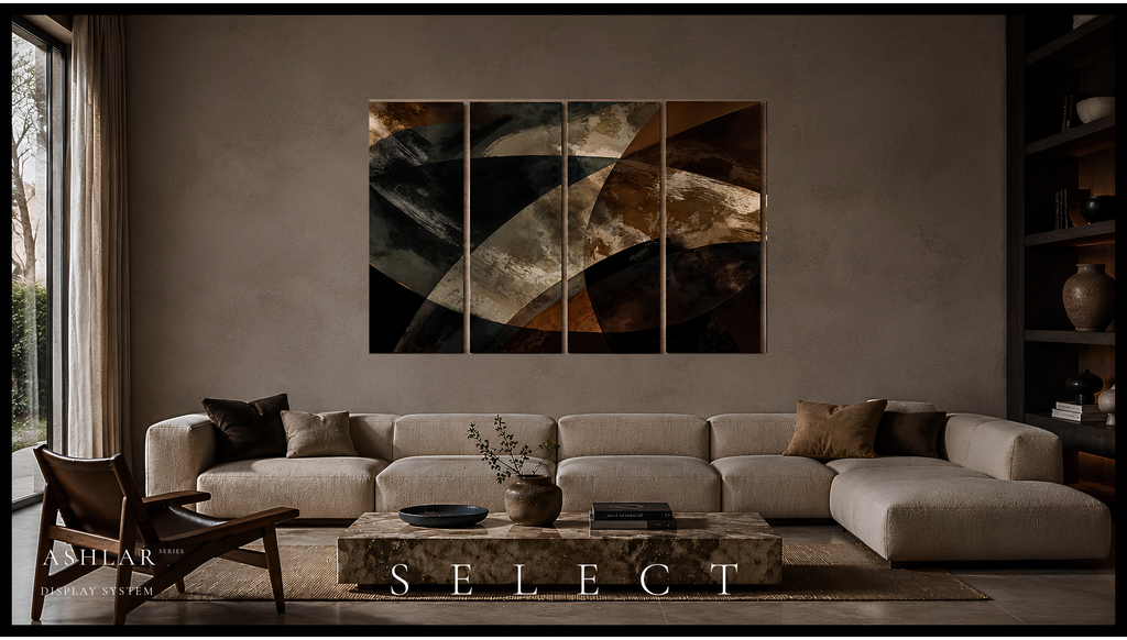 ASHLAR 377 Canvas 4-Panel Tetrad II–V complete multi-panel canvas display