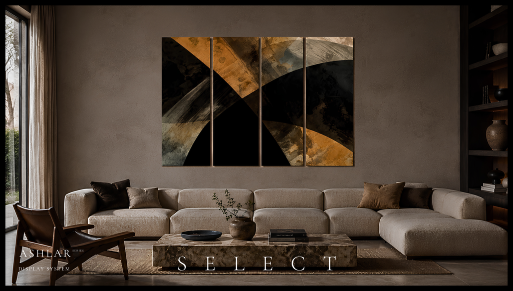 ASHLAR 450 Canvas 4-Panel Tetrad II–V complete multi-panel canvas display