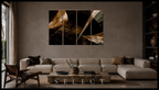 ASHLAR 565 Canvas 4-Panel Tetrad II–V complete multi-panel canvas display