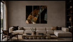 ASHLAR 633 Canvas 3-Panel Triptych III–V complete multi-panel canvas display