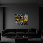 Aurum wall art product image as a bundle triptych 2 3-panel in 16 x 48 inch statement piece