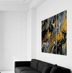 Aurum wall art product image as a bundle triptych 5 3-panel in 16 x 32 inch large size